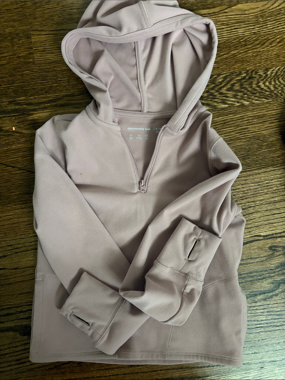 abercrombie kids mauve pullover hoodie